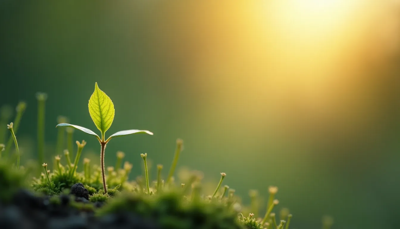 New seedling sprouting symbolizing natural growth and mindset change through hypnosis
